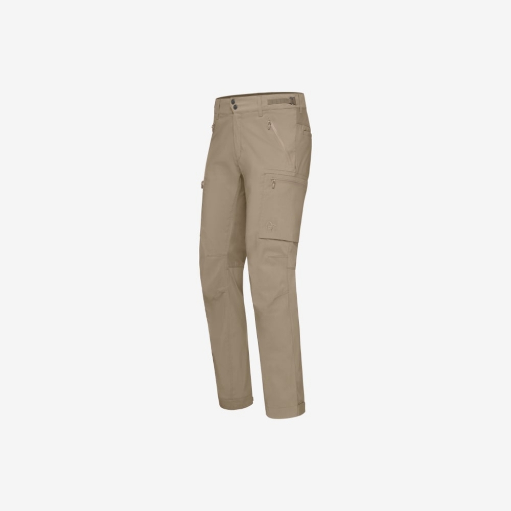Norrona femund light cotton pants (mens medium, winter twig color)
